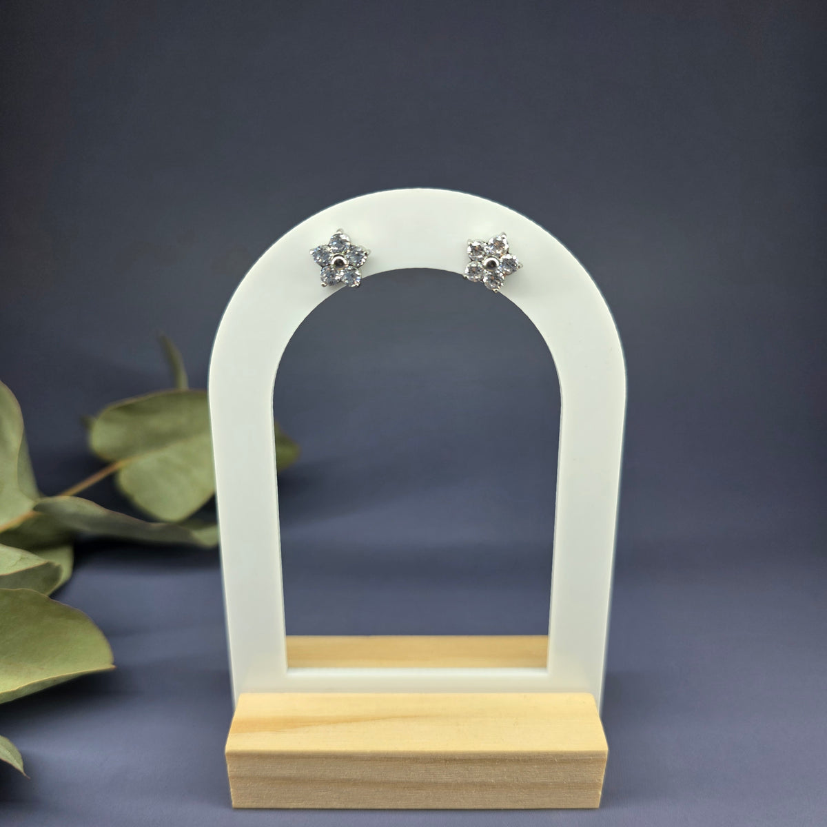 Modern Grace Floral Studs