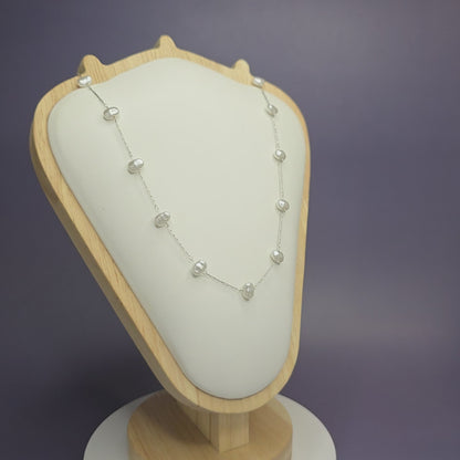 Silver Mist Pearl Necklace