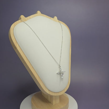 Shimmering Silver Grace Necklace