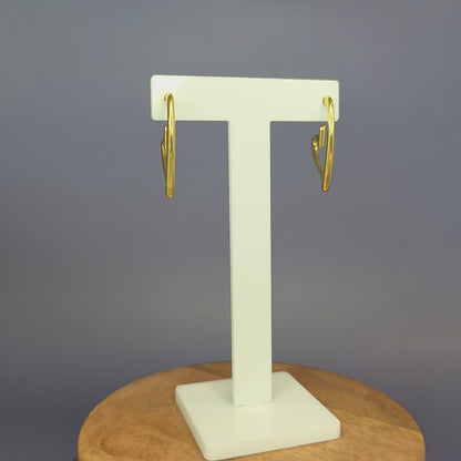 Open Heart Earrings