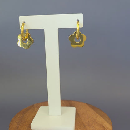 Retro Bloom Hoops