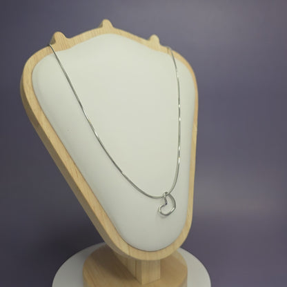 Pure Heart Silver Pendant Necklace