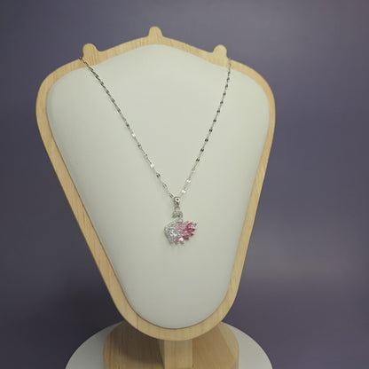 Silver Swan Lake Necklace