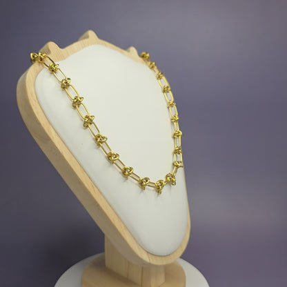 Golden Love Knot Chain