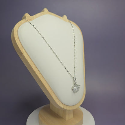 Silver Swan Lake Necklace
