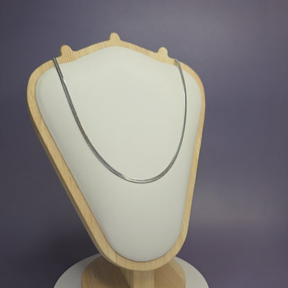 The Liquid Silver Snake Chain Necklace