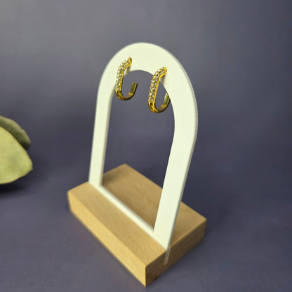Sparkle Half Hoops