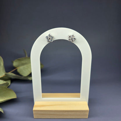 Modern Grace Floral Studs