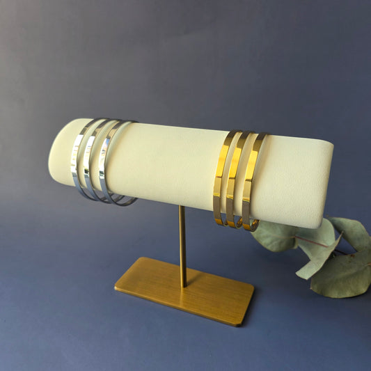 Modern Edge Bangle (Single Piece)