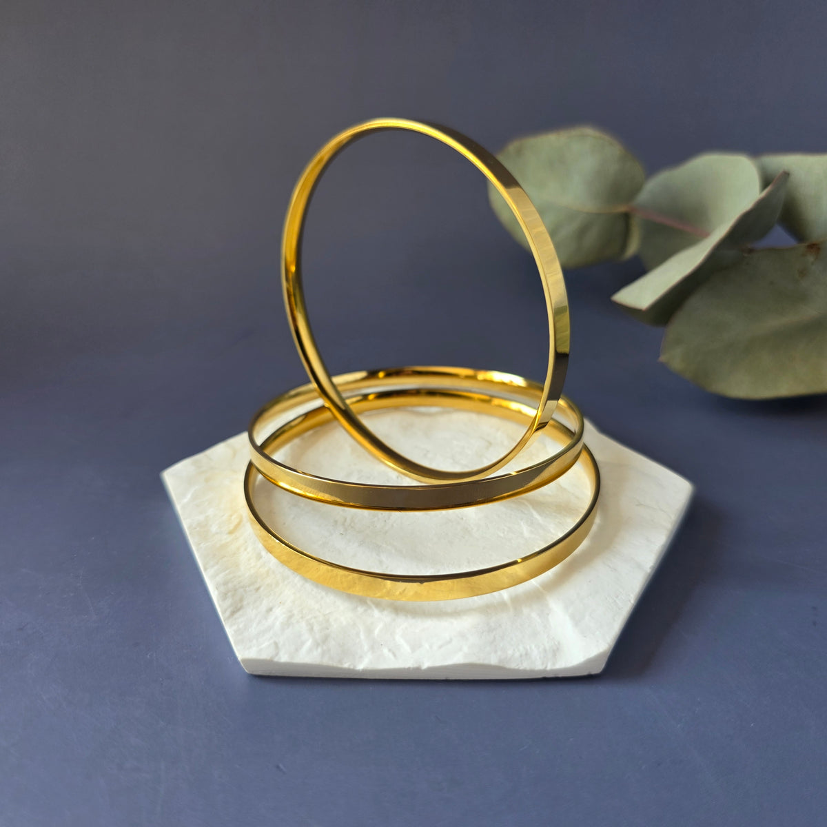 Modern Edge Bangle (Single Piece)