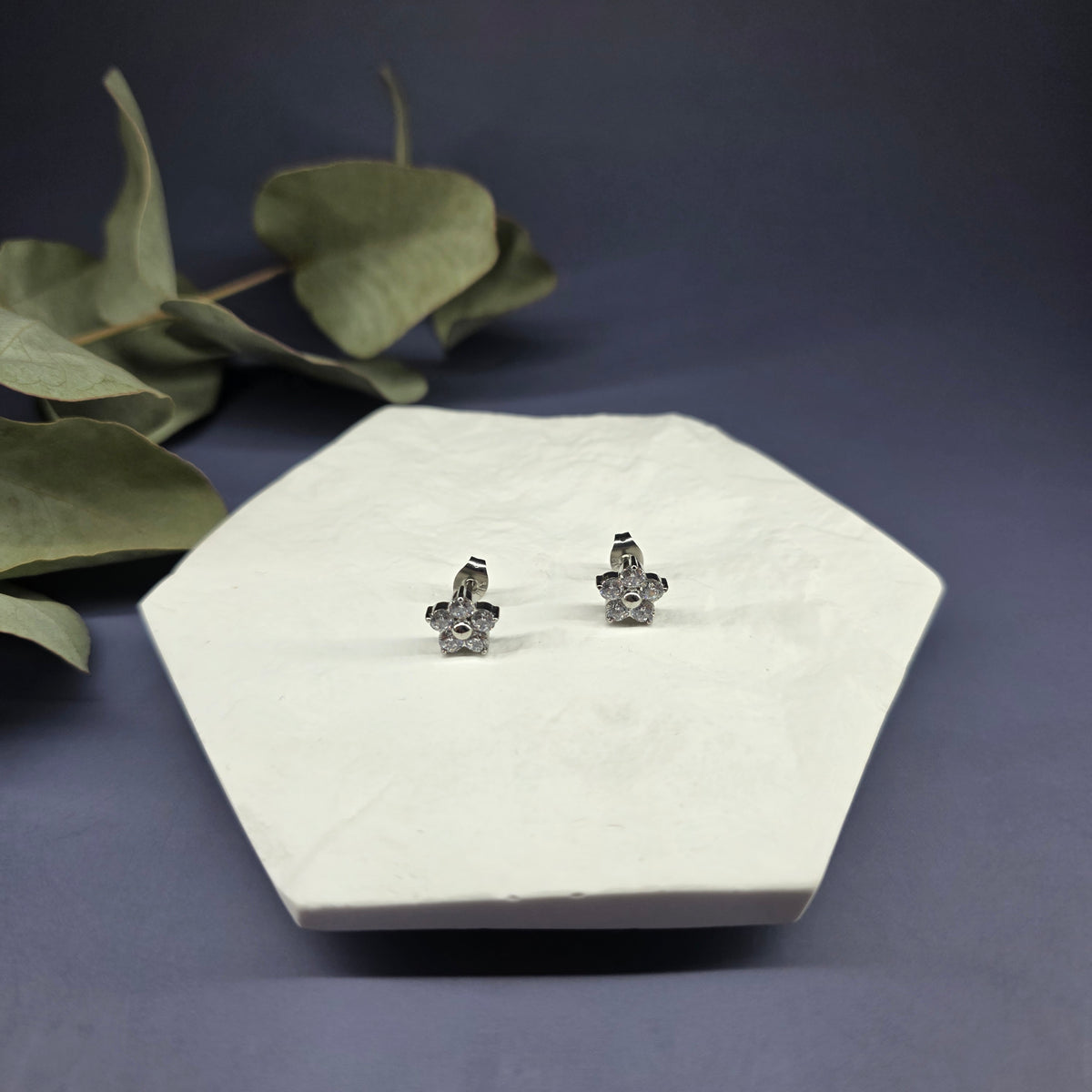 Modern Grace Floral Studs