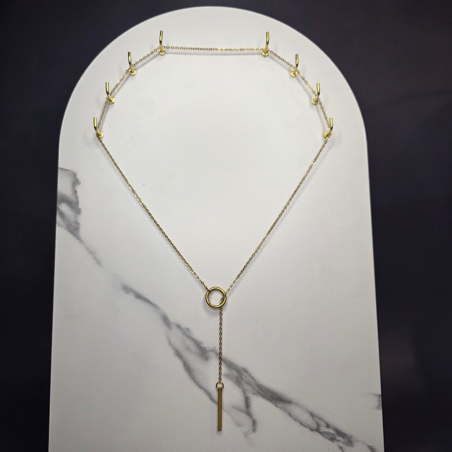 Sleek Y-Necklace Choker