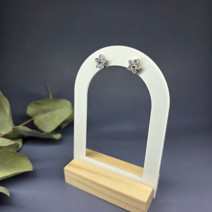 Modern Grace Floral Studs