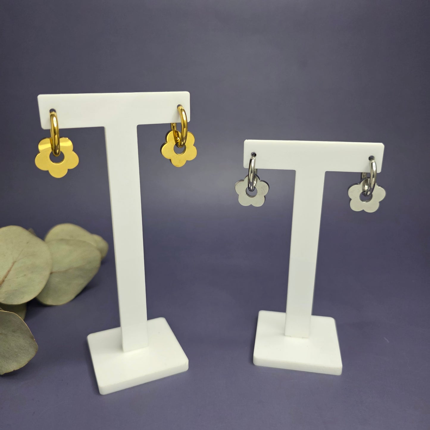 Retro Bloom Hoops