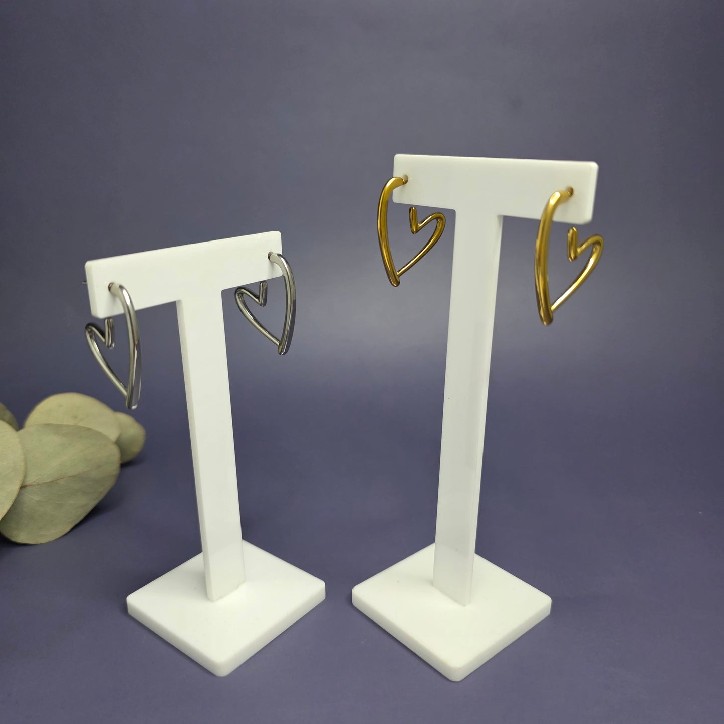 Open Heart Earrings