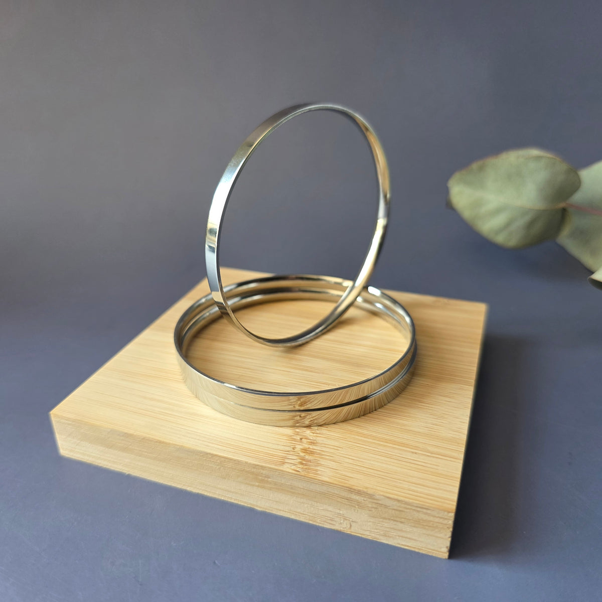Modern Edge Bangle (Single Piece)
