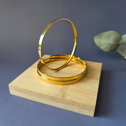 Modern Edge Bangle (Single Piece)