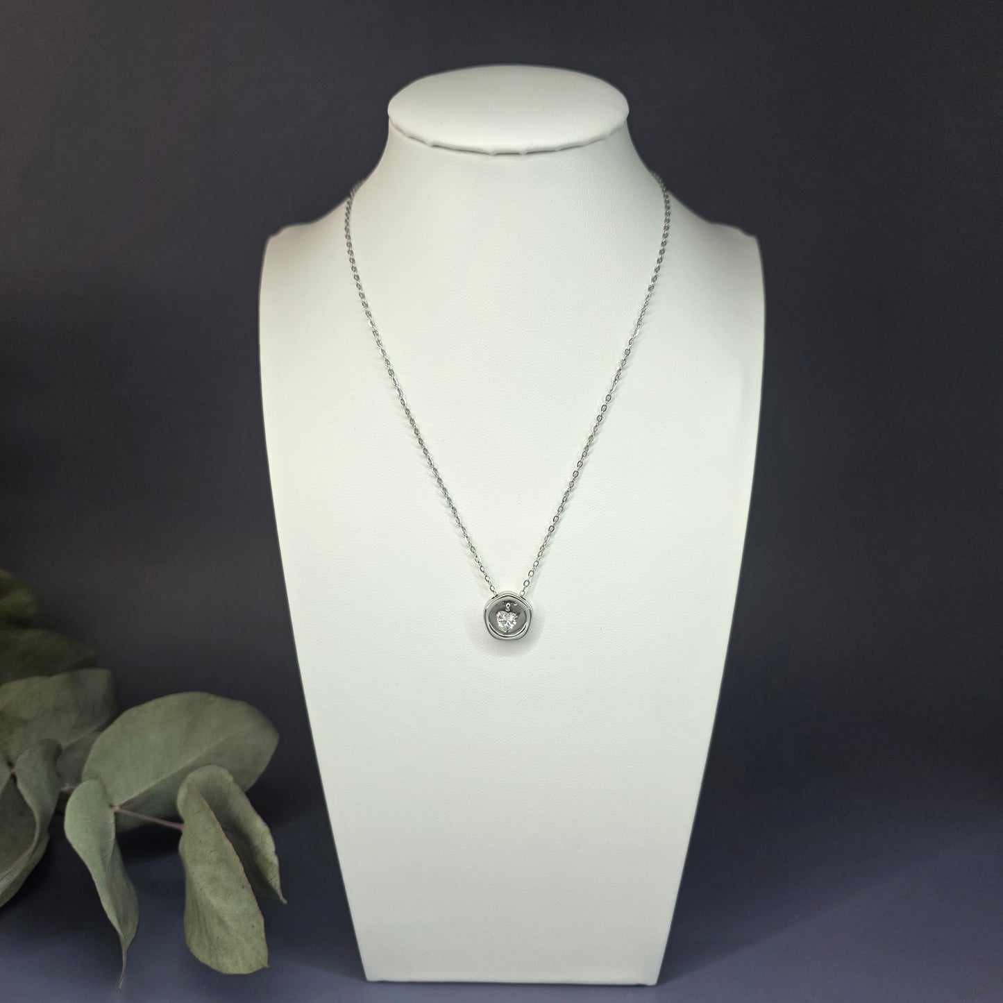 Floating Heart Necklace